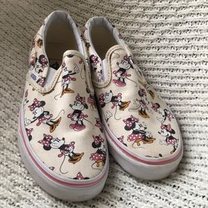 Minnie Mouse Slip-On Vans - WORN ONCE!